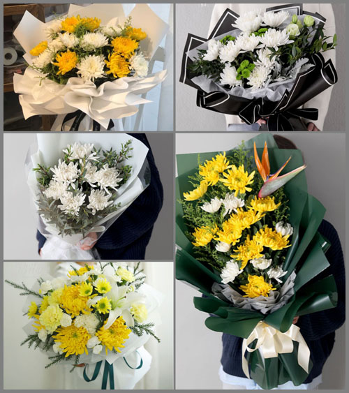 广东广州市番禺区市桥街道怡乐社区白事花束代送